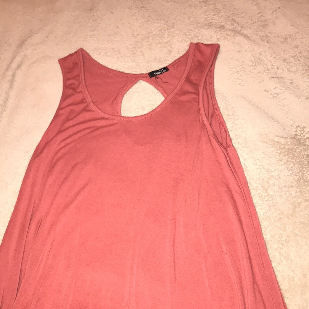 Sleeveless tee shirt dress